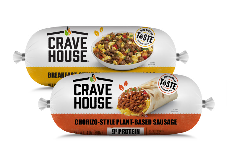 packaged plant-based ground sausage