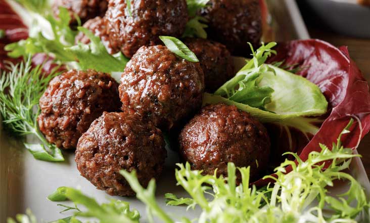 plant-based meatballs